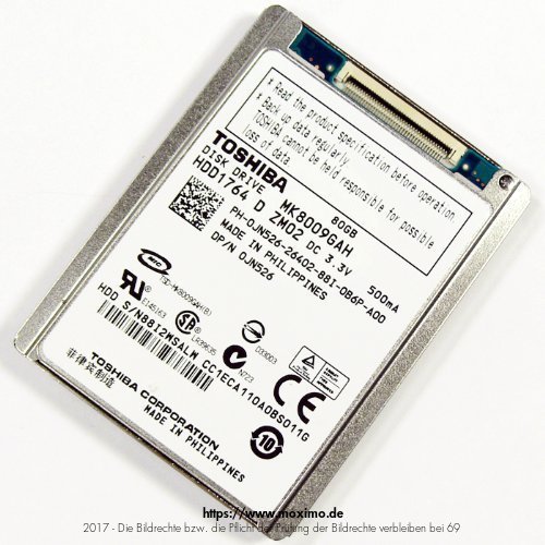 HDD Toshiba 80 GB 1,8