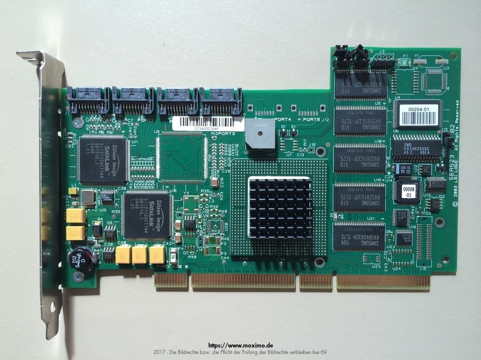 LSI SER523 Intel 6-Ports SATA RAID Controller 64MB SER523 | 62,00 