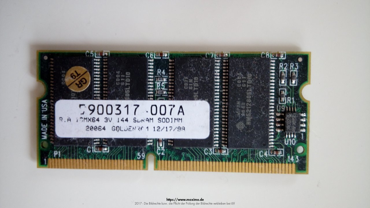 128 MB SDRAM SO Dimm HM 5212805LTD10 | 5,00 