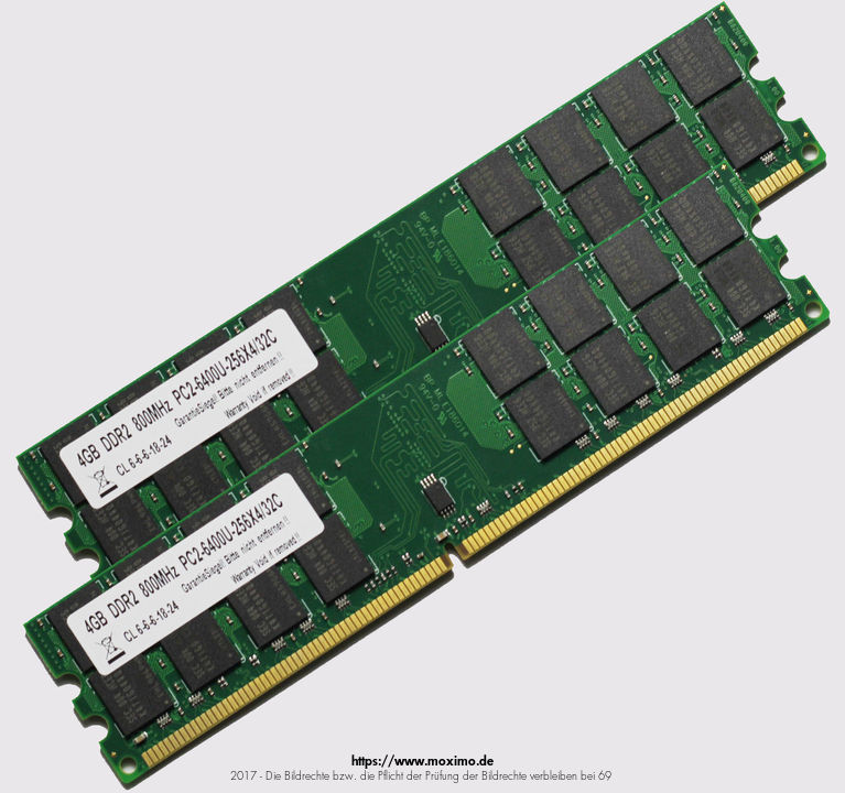 Memory-Ho 2x 4GB 8GB RAM PC Speicher 800 Mhz DDR2 PC2-6400U 240 pin DIMM Arbeitsspeicher | 13,46 